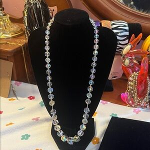 Vintage Laguna AB Crystal Beaded Necklace